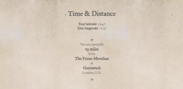 Time and Distance project